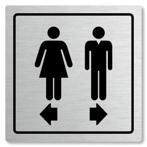 WC rozdělovník, 80x80mm, stříbrná, Arizona